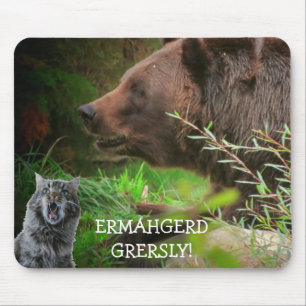 Tapis De Souris Ermahgerd Gersley! Mème de chat