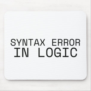 Tapis De Souris Erreur de syntaxe dans la logique de la machine à 