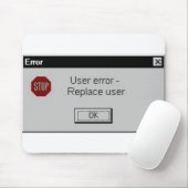 Tapis De Souris erreur d'utilisateur (Avec souris)