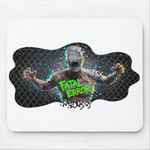 Tapis De Souris Erreur Fatale – Horreur Cyber Zombie Glitch