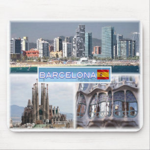 Tapis De Souris ES Barcelona - Skyline - Skyline - Sagrada Familia