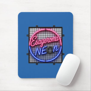 Tapis De Souris Esageroma Neon - Conception Rétro Synthwave des An