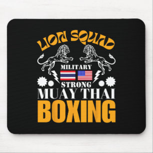 Tapis De Souris Escadron Lion Thaïlande Kickboxing Muay Thai Mma E