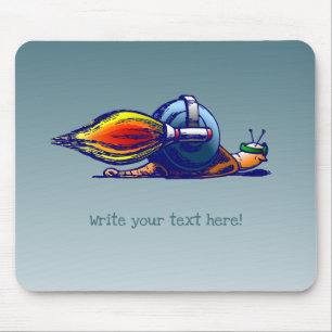 Tapis De Souris Escargot Fusée