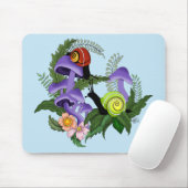 Tapis De Souris Escargots cubains champignons violets (Avec souris)