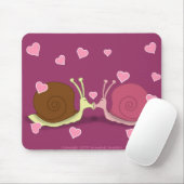 Tapis De Souris Escargots En Amour Mousepad (Avec souris)