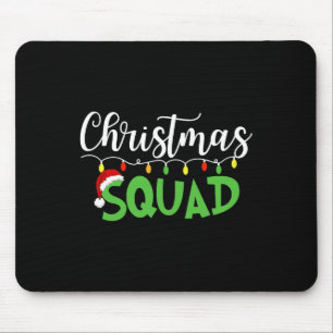 Tapis De Souris Escouade de Noël amusant Xmas arbre famille jumele