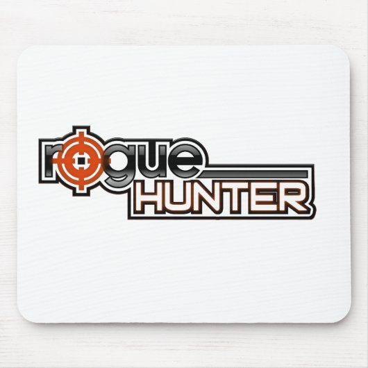 Tapis de souris escroc de chasseur (logo) (Devant)