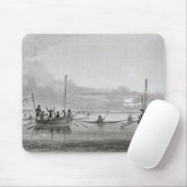 Tapis De Souris Eskimaux venant vers des bateaux dans Shoalwater (Avec souris)