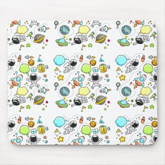 Tapis De Souris Espace astronaute cool et beau  (Devant)