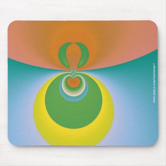 Tapis De Souris Espace Coloré (Devant)