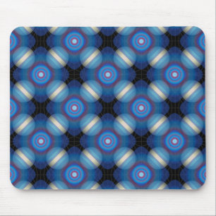 Tapis De Souris Espace Géométrique Bleu