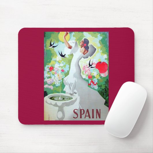 Tapis De Souris Espagne Image vintage (Avec souris)