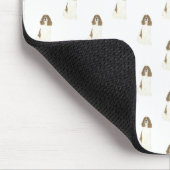 Tapis De Souris Espagnol Springer anglais (foie et blanc) (Coin)