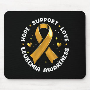 Tapis De Souris Espoir Soutien Amour Sensibilisation à la leucémie