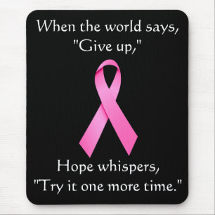 Tapis De Souris Espoir Whers Cancer Ribbon Mousepad