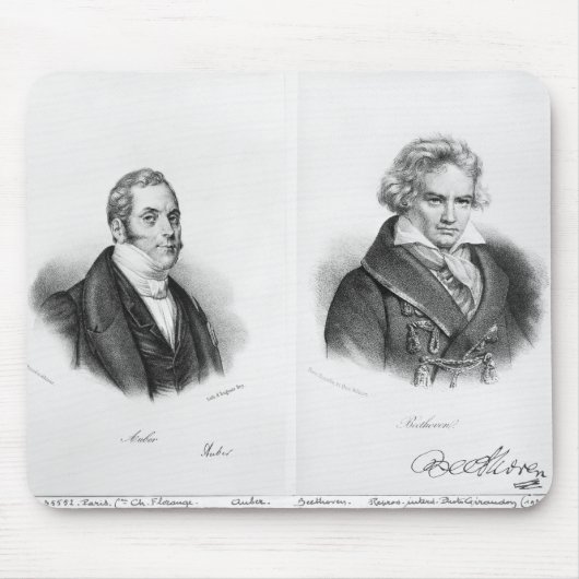 Tapis De Souris Esprit Auber et Ludwig van Beethoven (Devant)