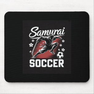 Tapis De Souris Esprit de Guerrier Samouraï de Football Katana Bla