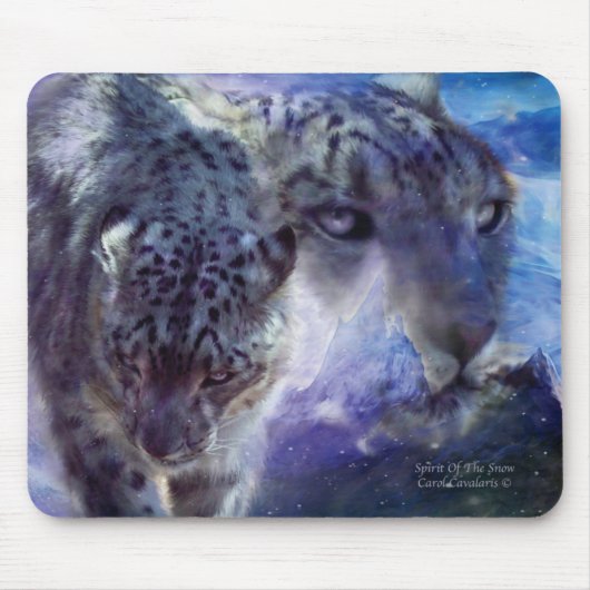 Tapis De Souris Esprit de l'art de neige (Devant)