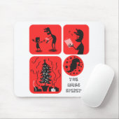 Tapis De Souris esprit de noël (Avec souris)