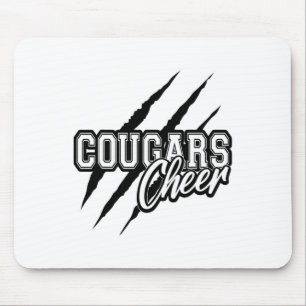 Tapis De Souris Esprit d'équipe de l'équipe de cheerleading Cougar