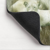 Tapis De Souris Esprit des lions blancs Mousepad (Coin)