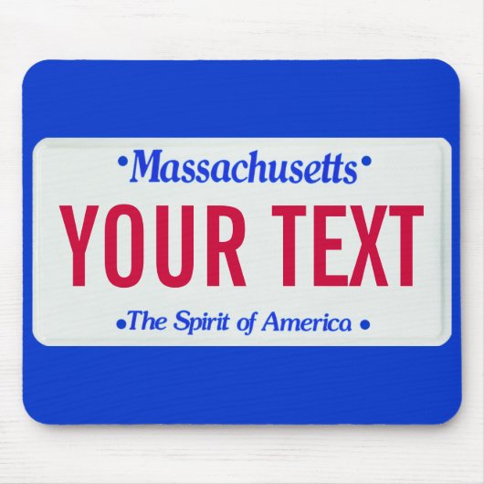 Tapis De Souris Esprit du Massachusetts de plaque minéralogique de (Devant)