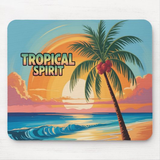 Tapis De Souris Esprit Tropical (Devant)