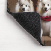 Tapis De Souris Esquimau américain près de la cheminée Noël (Coin)