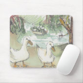 Tapis De Souris Esquisse d'aquarelle Mousepad "Canards/Paris" (Avec souris)
