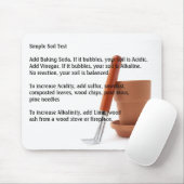 Tapis De Souris Essai simple de jardinage de sol (Avec souris)