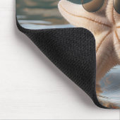Tapis De Souris Estarfish de Noël dans l'océan (Coin)