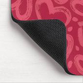 Tapis de souris esthétique à coeurs roses (Coin)