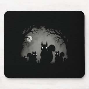 Tapis De Souris esthétique horreur grunge écureuil gothique effray