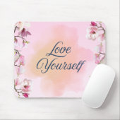 Tapis de souris esthétique Love Yourself (Avec souris)