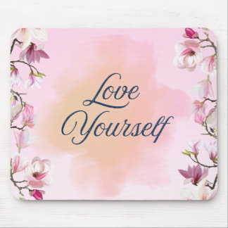Tapis de souris esthétique Love Yourself
