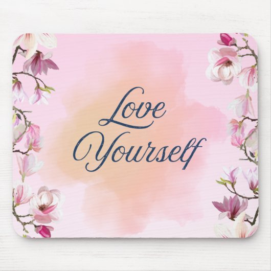 Tapis de souris esthétique Love Yourself (Devant)