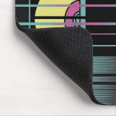 Tapis de souris esthétique Retro VHS Glitch (Coin)
