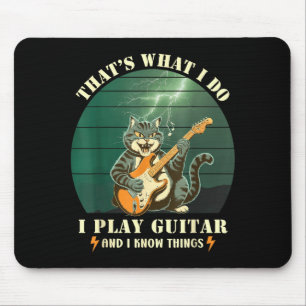 Tapis De Souris Et Rétro C'est Ce Que Je Joue à La Guitare
