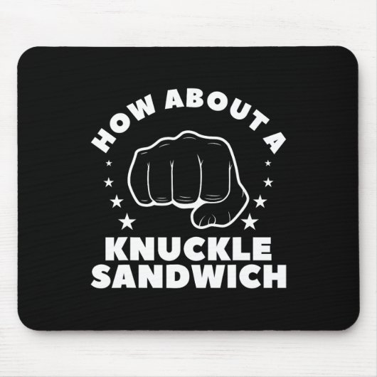 Tapis De Souris Et Une Boîte De Boxe À Sandwich Knuckle 2 (Devant)