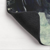 Tapis De Souris Étalon de noir "de tempête frisonne" dans l'océan (Coin)