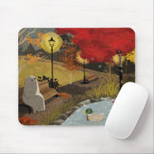 Tapis De Souris Étang aux canards - Automne (Avec souris)