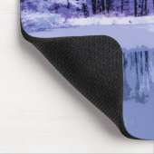 Tapis De Souris Étang bleu d'hiver (Coin)