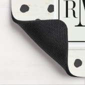 Tapis De Souris Étape simple trois de signes du monogramme | (Coin)