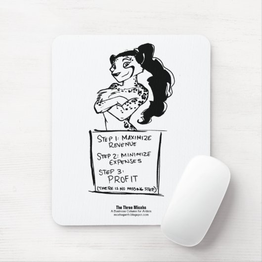 Tapis De Souris Étape trois : Bénéfice ! Mousepad (Avec souris)