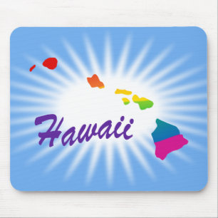 Tapis De Souris État arc-en-ciel d'Hawaï