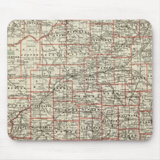 Tapis De Souris État de l'Indiana (Devant)