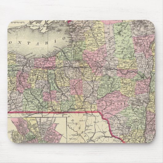 Tapis De Souris État de New York (Devant)