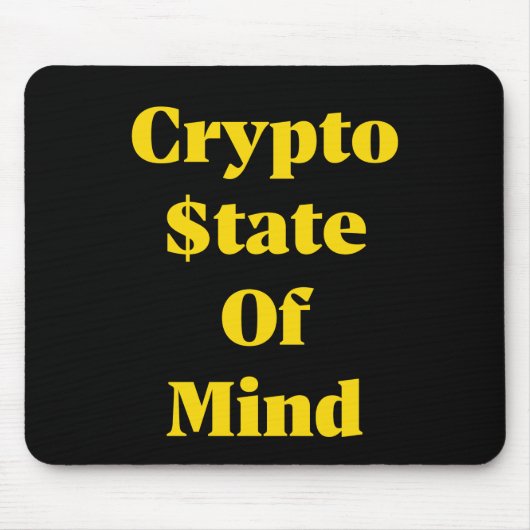 Tapis De Souris État d'esprit crypto (Devant)