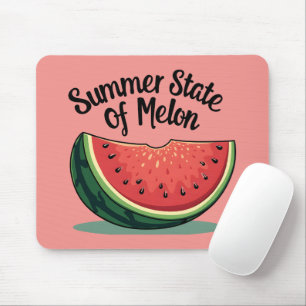 Tapis De Souris État d'été de l'art rétro de melon fruit